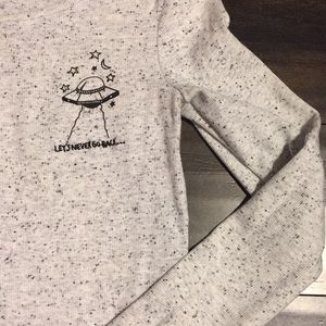 H&M LS heathered tee